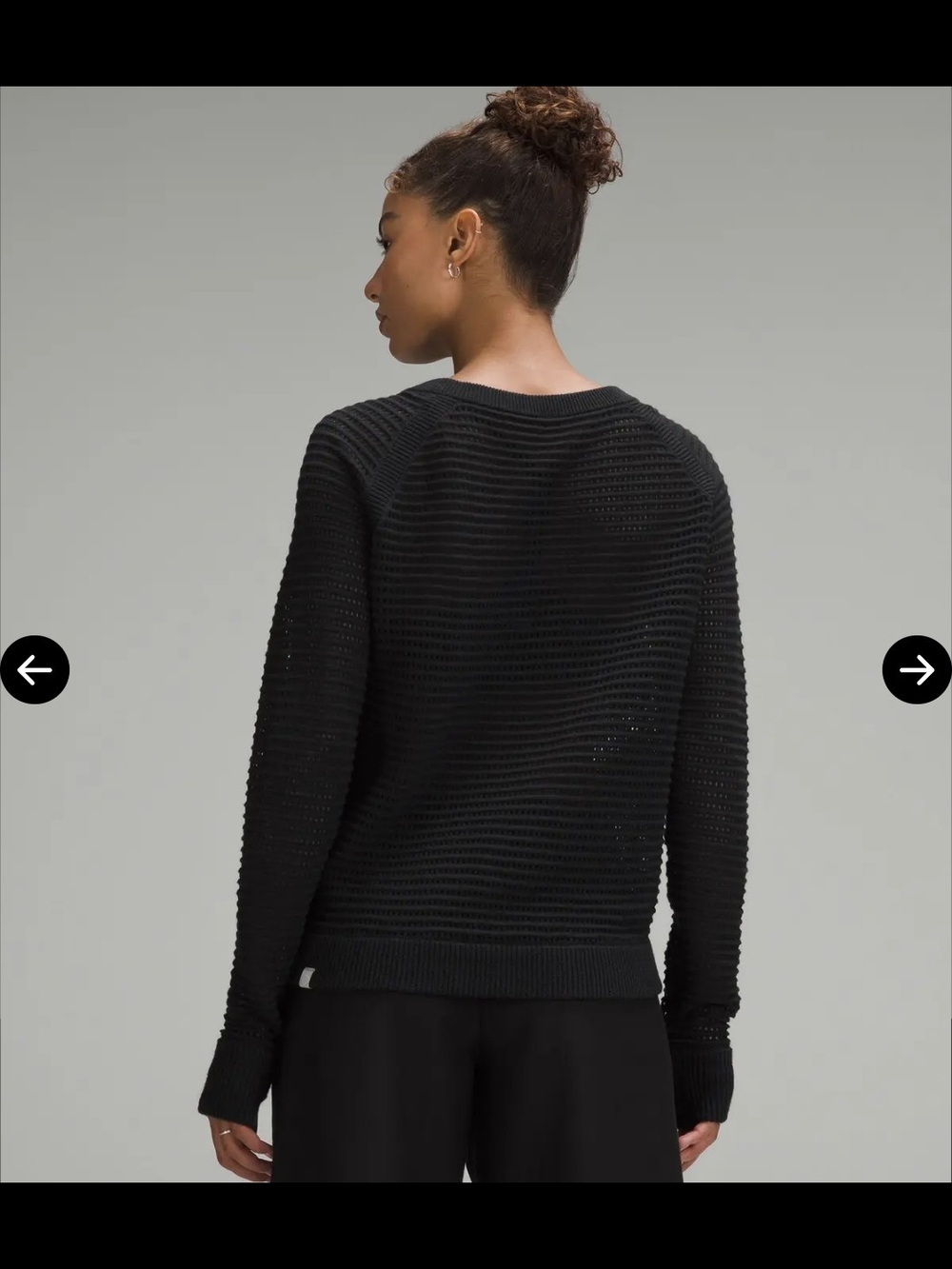Lululemon Pointelle-Knit Cotton Sweater - Picture 2 of 10